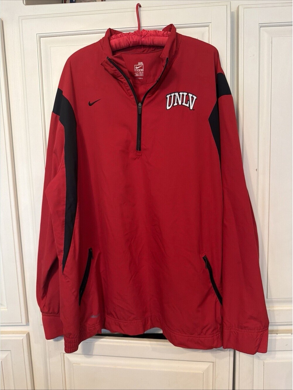 Nike UNLV Full Zip Long Sleeve Jacket Red Men's 2XL